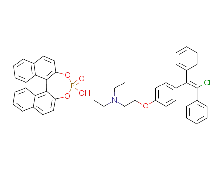 ethanamine, 2-[4-[(1E)-2-chloro-1,2-diphenyl ethenyl]phenoxy]-N,N-diethyl-, (±)-1,1‘-binaphthyl-2,2’-diylhydrogenphosphate